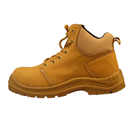 AOXIANG Bottes de sécurité industrielles en gros pour la construction, unisexe, en cuir nubuck avec semelle intermédiaire, doublure en maille et semelle extérieure en PU, anti-