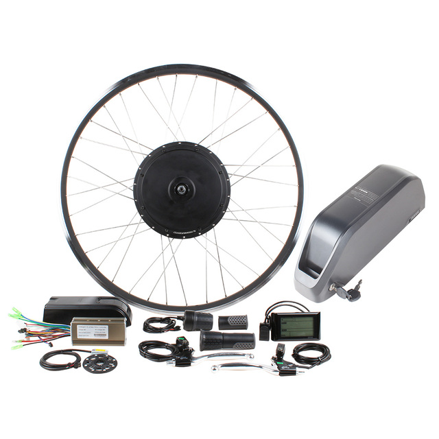Hot Sale Electric Bike Motor Kit 36v 48v 250w 350w 500w Easy-to-Use with Lithium Battery LCD Display Twist Throttle