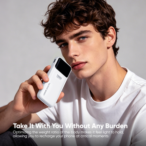 VIDVIE <span class=keywords><strong>Batterie</strong></span> <span class=keywords><strong>externe</strong></span> multifonctionnelle portable 4-en-1 10000mAh USB Type C avec câble intégré pour téléphones mobiles - Product Image 6