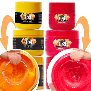 Gel Coiffant Bio Fixation Extra Forte Sans Ammoniaque Brillance & Tenue avec Vitamines pour Texturisation Crème Sans Écaillage Gel Tresses et Twists 227g pour Coiffeurs - Product Image 1