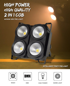 Siêu điện kết hợp 4x100W 4 mắt mát + trắng ấm dẫn COB blinder tường máy giặt nhà hát uplight DMX512 kiểm soát hiệu ứng ánh sáng - Product Image 3