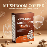 Café aux champignons mélangés 7 en 1 Marque Blanche : Crinière de lion, Chaga, Reishi, Cordyceps, Maitake, Queue de dinde, Shiitake pour l'énergie