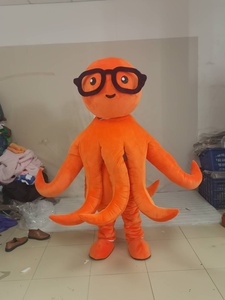 <span class=keywords><strong>Disfraces</strong></span> de Mascota de <span class=keywords><strong>pulpo</strong></span> personalizados profesionales de cielo azul disfraz de Mascota de <span class=keywords><strong>pulpo</strong></span> amarillo a la venta - Product Image 4