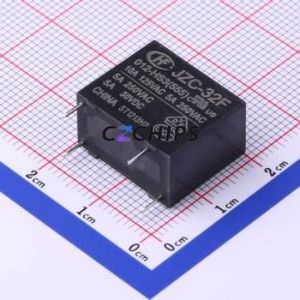 JZC-32F/012-HS3(555) Power Relay Through hole,10.2x18.4mm 12V 1 Normally Open: 1A (SPST-Normally Open)::: 4 - Product Image 1