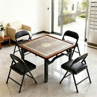 Table de Mahjong Pliante Portable Double Usage – Table à Manger pour la Maison, les Salles de Jeux d'Échecs et de Cartes, et le Mahjong