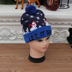 Gorros Navideños de Moda para Invierno, con Luces LED Intermitentes, Gorros de Santa Claus Coloridos de Punto para Niños - Product Image 6