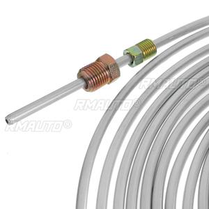 1/2 lot de tube en spirale de 25 pieds, en cuivre nickelé, diamètre extérieur 3/16 po, pour conduite de frein, avec 16 écrous de tube - Product Image 3
