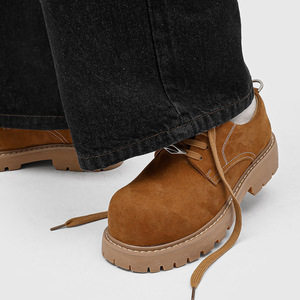 Zapatos Derby Retro Extra Grandes para Hombre 2026, Botas de Trabajo Amarillas de Suela Gruesa con Plataforma, Zapatos de Lujo de Diseñador para Ir al Trabajo - Product Image 4