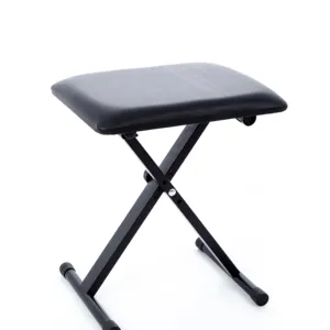 Adjustable Folded Black X-Style Piano Stool Bench Electronic Piano Guitar Drum Stool Single Piano Seat