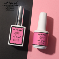 Kit de gel souple pour ongles et capsules en gel souple, avec logo personnalisé, gel-colle 3 en 1 pour la construction d'extensions d'ongles