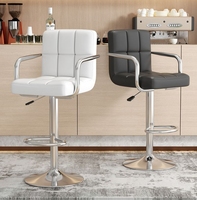 Vente en gros Meubles de bar Hauts de luxe avec cuisine Tabourets de bar Chaise de bar élévatrice en cuir PU