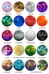 SMOOTH Gold Silver Pink <b>Inflatable</b> Ball Giant Big Shiny Balls Party Balloon Wedding Event Decor Christmas <b>Large</b> Mirror Ball - Product Image 4