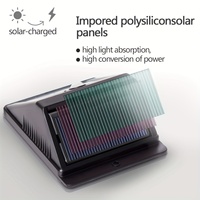 Lampe murale solaire de sécurité 20 LED avec détecteur de mouvement PIR, 3 modes, étanche, 1200 mAh, pour extérieur, garage, jardin, clôture