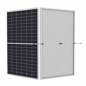Panneaux solaires bifaciaux PERC 550W demi-cellules, entièrement noirs, avec cadre en alliage d'aluminium, efficacité de 21,5 % - Product Image 2