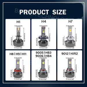 1 Pieza de Chips CSP 4575 de 240W, Luces LED para Autos y Motos H4 30000LM, Bombilla de Faro H11 H7 9005 9006 - Product Image 4