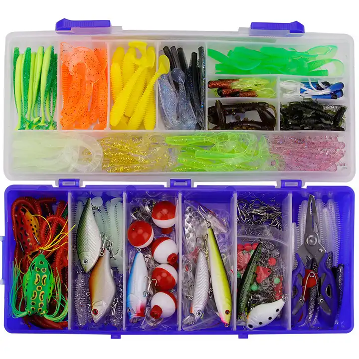 WeiHe350pcs/set Multi-function Fishing Baits Hooks Kit