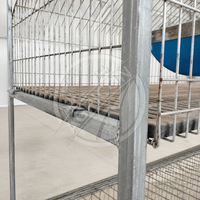 Nouvelle cage à lapins galvanisée de type H, 3 niveaux, en treillis métallique empilable, avec mangeoire et abreuvoir