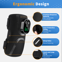Ceinture de massage chauffante intelligente à vibration pour soulager la douleur des articulations des mains, attelle chauffante électrique sans fil pour le coude avec massage