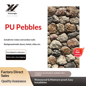 Pierre de culture PU, imitation ardoise légère en forme de champignon, pour mur extérieur de villa, style bastion, aspect cuir - Product Image 1