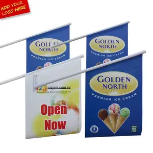 Promotional Flags Open Sale Sign Outdoor Wall Advertising Banner For Local Store