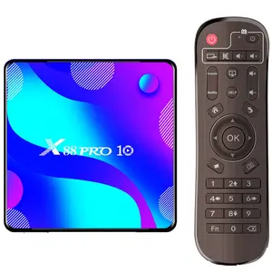 एंड्रॉयड टीवी बॉक्स X88 पेशेवरों एंड्रॉयड टीवी बॉक्स 11.0 4GB रैम/128GB रॉम RK3318 ट्रैक्टर-कोर समर्थन 2.4GHz/5.8GHz वाईफ़ाई ब्लूटूथ 4K टीवी बॉक्स