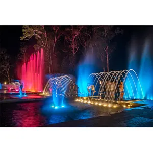 Lampu LED Warna-warni Dalam Ruangan Luar Ruangan Laminar Jets Fountain Jumping Jets untuk Kolam Renang Fountain