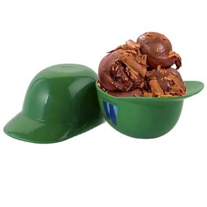 Mini bol à glace en polyester de 8 oz, mignon et créatif, en forme de casque, avec marque personnalisée pour cadeaux d'entreprise promotionnels et événements - Product Image 2