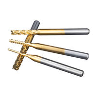 Fraises à bois en alliage de tungstène-cobalt revêtues d'étain, 3,175 mm, pour machines-outils CNC, fraises à rainurer, ODM OEM pour le travail du bois 3452