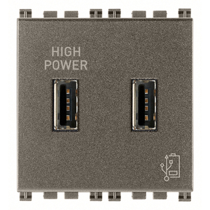 <b>USB</b> Power Supply Unit 5V 2.1A Metal 6 Inch High Power Dual Port - Product Image 1