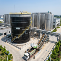 Digesteur anaérobie boulonné 316L anti-corrosion de 2000 CBM à assemblage rapide pour la gestion des déchets alimentaires, du fumier de porc et la production de biogaz par fermentation