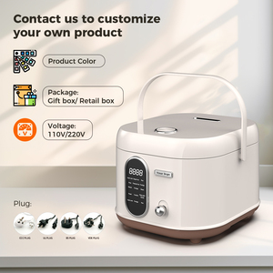 Fogão Elétrico Multi Panela De Arroz De Controle Digital Pequeno Aparelho De Cozinha Estilo Retro e Mantenha A Função Quente Kitchen Rice Cooker - Product Image 5