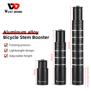 WEST BIKING Rallonge de <span class=keywords><strong>potence</strong></span> de <span class=keywords><strong>VTT</strong></span> en alliage d'aluminium adaptateur tête haute pour vélo Riser Raise <span class=keywords><strong>vtt</strong></span> accessoires de vélo - Product Image 6