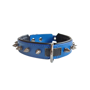 Collare per Cani in Pelle Premium Borchiata, Cuoio Pieno Fiore Imbottito, con Rivetti Color Canna <span class=keywords><strong>di</strong></span> Fucile, per Razze Medie e Grandi - Product Image 6