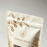 Sachet refermable personnalisé avec fermeture éclair et fenêtre transparente pour café en grains torréfiés d'origine unique – Vente en gros