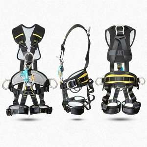 Kit de harnais de sécurité robuste pour travaux de construction, harnais antichute complet pour toiture et échafaudage - Product Image 1
