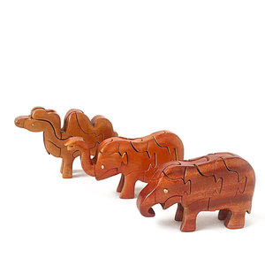 Cubo Mágico Educativo de Madera con Diseño del Zodíaco Chino Luban Lock, Juego Completo de Rompecabezas para Niños, Modelo de Animales para Construir - Product Image 5