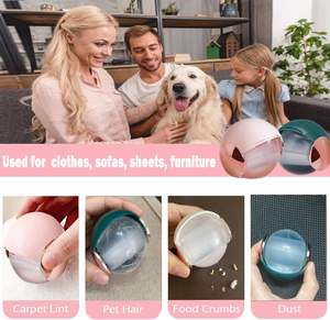 Wholesale Wholesale Portable Sticky Cleaning Ball Hair <b>Remover</b> Reuseabke Washable Reusable <b>Lint</b> Roller for Clothes Carpet Pet - Product Image 5