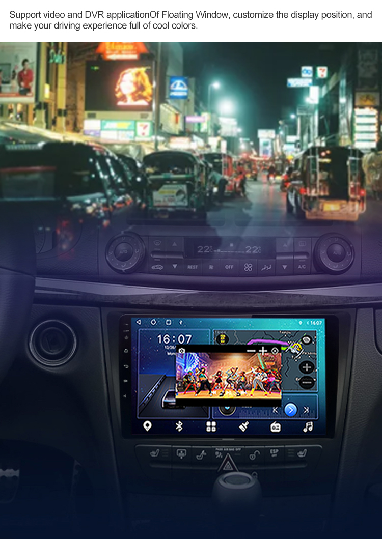 Car Radio For Mercedes Benz E/CLS Class 2002-2010 GPS Navigation Multimedia Video GPS Android 11 Carplay