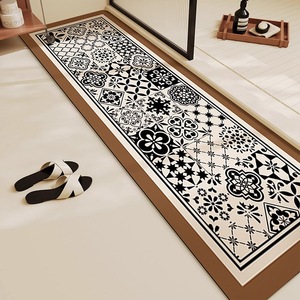 Alfombra de Baño con Diseño de Follaje, Rectangular, Antideslizante, para Uso Doméstico - Product Image 2