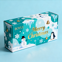 Boîtes d'emballage en carton personnalisées avec matériaux recyclés, logo en feuille d'or, épaisseur de 2 mm pour vernis à ongles, huile, cadeaux de Noël