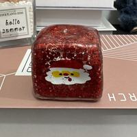 Ensemble de jouets squishy en forme de cube pour Noël et Halloween, en TPR, sans rebond, mignons, anti-stress, décoration de fêtes, cadeau en gros