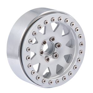 Llanta de rueda de aleación Beadlock de Metal mecanizado de 2,2 \ "para coches Rock Crawler 1/10, piezas de repuesto para Wraith 90018 CC01 F350 <span class=keywords><strong>D90</strong></span> 90034 <span class=keywords><strong>RC</strong></span> - Product Image 2