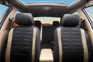 Anjuny - Juego Completo de Fundas de Asiento de Coche de Cuero Universales para ES350/Sportage/Maxima/RX350/<span class=keywords><strong>Avensis</strong></span> con Diseño Deportivo, 5 Piezas - Product Image 5