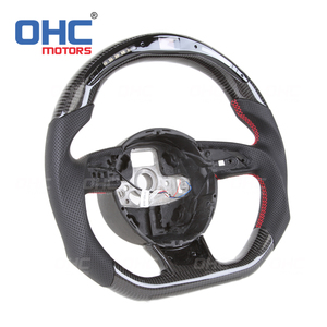 Volant LED S3 S4 S5 S6 Au-di OHC MOTORS pour Audi <span class=keywords><strong>RS</strong></span> RS3 RS4 RS5 RS6 RS7 S-<span class=keywords><strong>line</strong></span> SQ5, volant en fibre de carbone avec échappement - Product Image 2