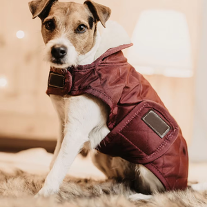 도매 인조 모피 레드 크리스마스 애견 의류 재킷 코트, 반려동물 제품 - Product Image 1