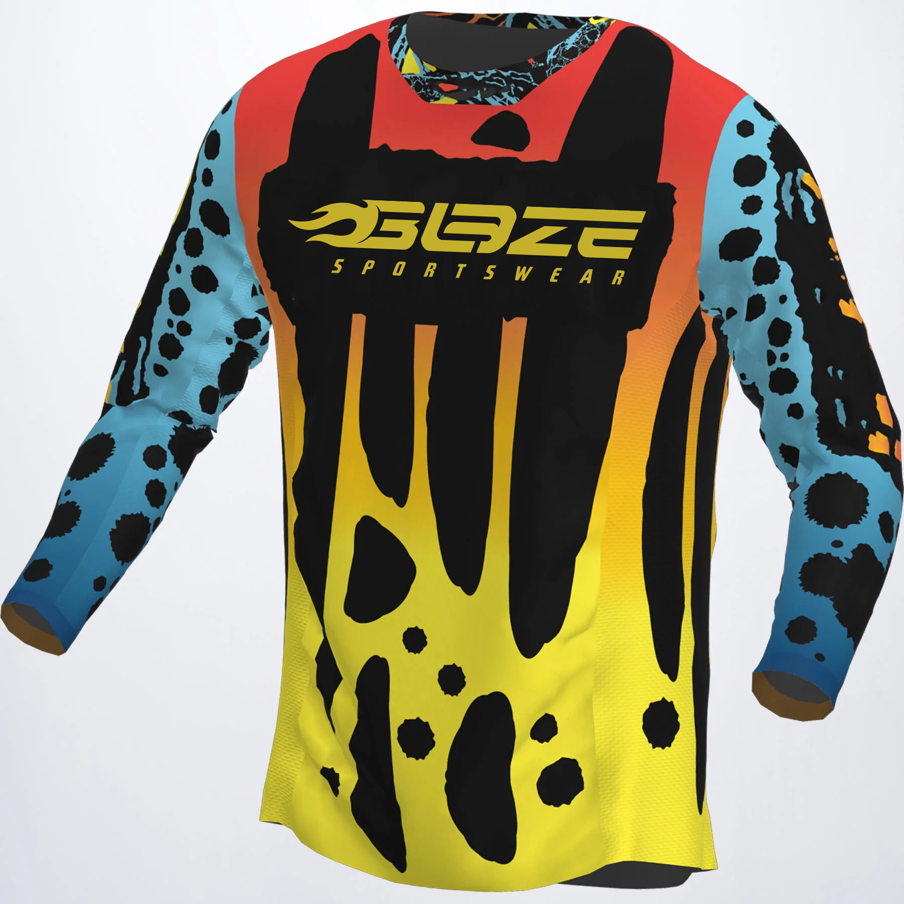 Wholesale Custom Men's Sublimation Motorcycle Racing Shirts Motocross Jersey