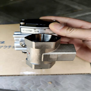 Vanne à boisseau sphérique pneumatique 3 voies en laiton KITZ Genuine Japan C-TNE, DN15, -29~120°C, durable pour l'eau, contrôle précis des fluides - Product Image 4