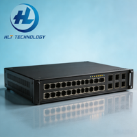 Switch de Fibra Óptica Administrado de 24 Puertos 6730S-H24X6C-A con 6 Uplinks QSFP de 40G, Switch Core Inalámbrico AC de Capa 3 Integrado, 2.4Tbps