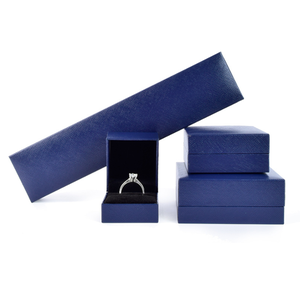 Nuevo Diseño Clásico de Caja de Joyería de Plástico, Caja de Embalaje de Papel con Imitación de Cuero para Anillos, Colgantes y Cadenas, Venta al Por Mayor Personalizada - Product Image 5