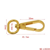 Mousqueton pivotant multifonctionnel 16,6 mm en alliage de zinc durable, avec déclencheur rapide, boucle à ressort en métal tendance pour laisse de chien